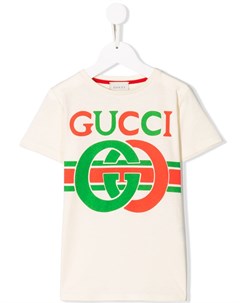 Футболка с логотипом Gucci kids