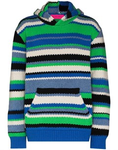 Полосатый свитер с капюшоном The elder statesman