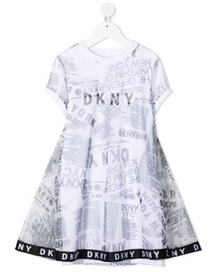 Платье с графичным принтом Dkny kids