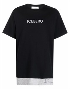 Футболка с многослойным эффектом и логотипом Iceberg