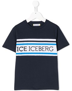 Футболка с вышитым логотипом Iceberg kids