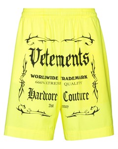 Спортивные брюки с кулиской и логотипом Vetements