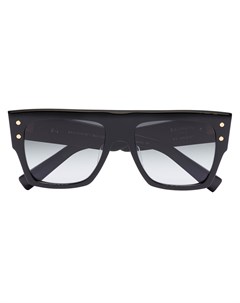 Солнцезащитные очки в массивной квадратной оправе Balmain eyewear