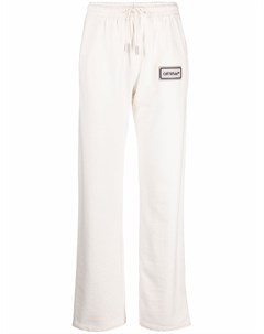 Спортивные брюки прямого кроя с нашивкой логотипом Off-white