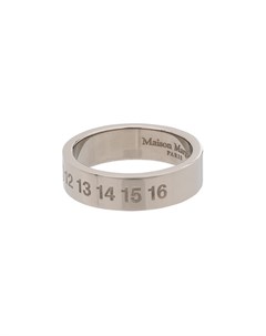 Серебряное кольцо с логотипом Maison margiela