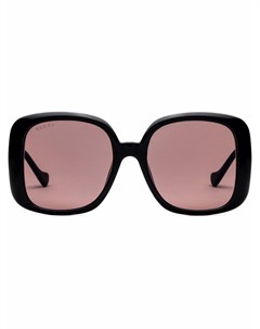 Солнцезащитные очки в массивной оправе с логотипом Gucci eyewear