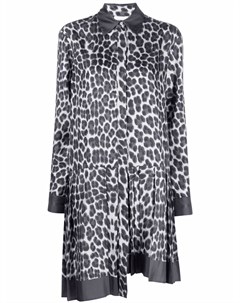 Шелковое платье рубашка с леопардовым принтом P.a.r.o.s.h.