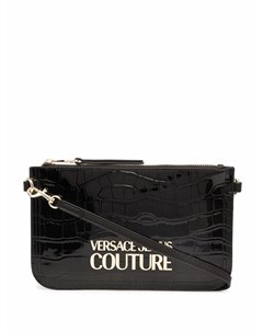 Сумка с тиснением под крокодила и логотипом Versace jeans couture