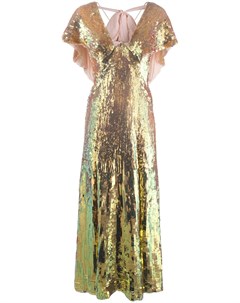 Длинное платье Bardot с пайетками Temperley london
