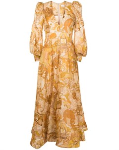 Платье Honey с принтом Zimmermann