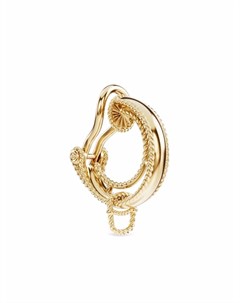 Серьга кольцо Alphabet из желтого золота Dolce&gabbana