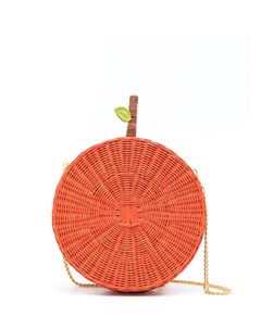 Соломенная сумка через плечо Orange Serpui