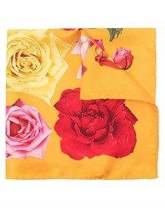 Шелковый платок с цветочным принтом Gucci pre-owned
