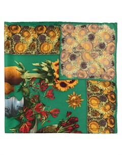 Шелковый платок Sunflower Gucci pre-owned