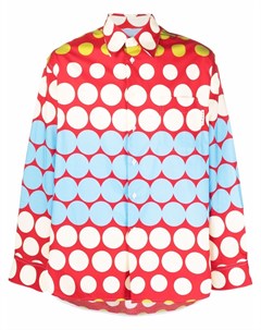 Рубашка с геометричным принтом Marni