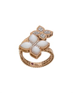 Золотое кольцо Princess Flower с перламутром и бриллиантами Roberto coin