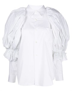 Поплиновая блузка с объемными рукавами Comme des garçons