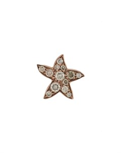Единичная серьга в форме морской звезды из розового золота Dodo