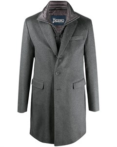 Многослойное однобортное пальто Herno