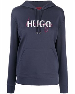 Худи с кулиской и логотипом Hugo
