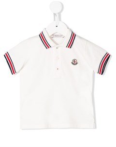 Рубашка поло с короткими рукавами и вышитым логотипом Moncler enfant