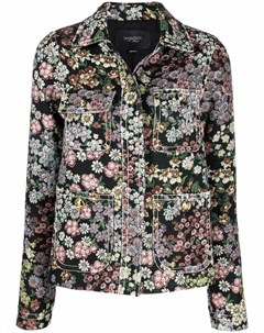 Куртка рубашка с цветочной вышивкой Giambattista valli