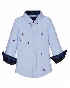 Рубашка с принтом и подвернутыми манжетами Lapin house