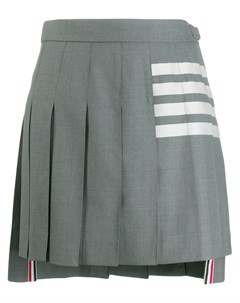 Плиссированная юбка мини с полосками 4 Bar Thom browne