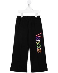 Спортивные брюки широкого кроя с логотипом Versace kids