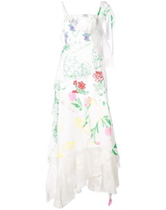 Асимметричное платье с цветочным принтом Rosie assoulin