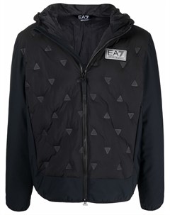 Куртка с капюшоном и нашивкой логотипом Ea7 emporio armani