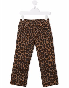 Прямые брюки с леопардовым принтом P.a.r.o.s.h.