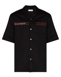 Рубашка с короткими рукавами и логотипом Alexander mcqueen