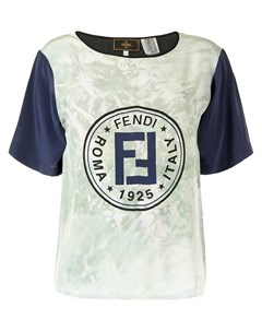 Футболка с принтом тай дай и логотипом Fendi pre-owned