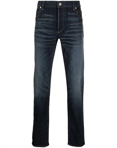 Зауженные джинсы с вышитым логотипом Balmain