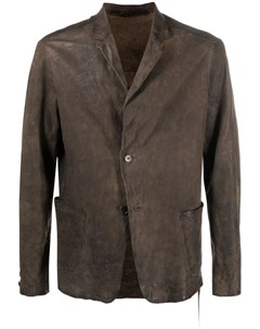 Однобортный пиджак с эффектом потертости Salvatore santoro