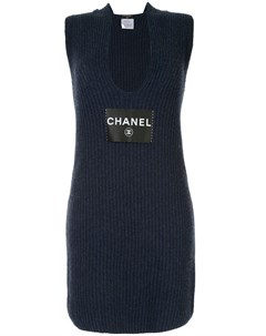 Платье без рукавов с логотипом СС Chanel pre-owned