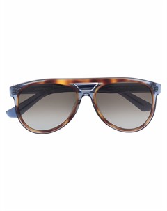 Солнцезащитные очки авиаторы черепаховой расцветки Salvatore ferragamo eyewear