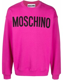 Толстовка с приспущенными плечами и логотипом Moschino
