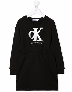 Платье свитер с логотипом Calvin klein kids