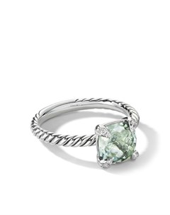 Серебряное кольцо Chatelaine с празолитом и бриллиантами David yurman