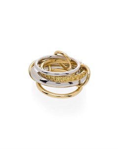 Кольцо Luna из желтого и белого золота с бриллиантами Spinelli kilcollin