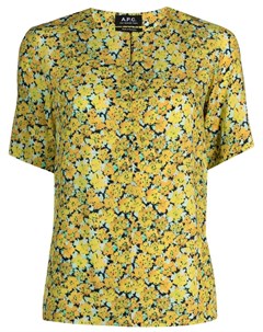 Блузка с короткими рукавами и цветочным принтом A.p.c.
