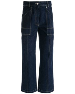 Укороченные джинсы широкого кроя Moncler