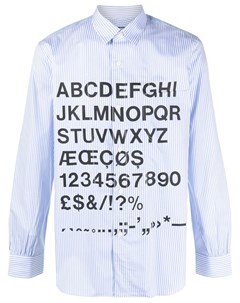 Рубашка с принтом Alphabet Junya watanabe man