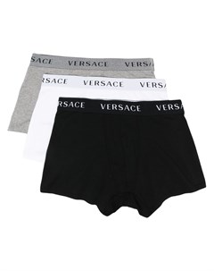 Комплект из трех пар боксеров с логотипом Versace