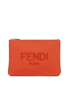 Клатч среднего размера с логотипом Fendi