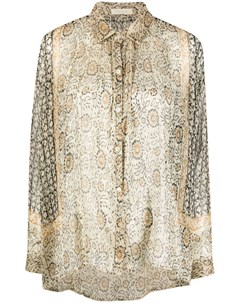 Прозрачная блузка с цветочным принтом Mes demoiselles