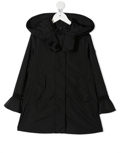 Пальто с капюшоном и плиссировкой Moncler enfant