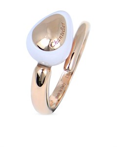 Кольцо из розового золота с бриллиантом и кораллом Chantecler